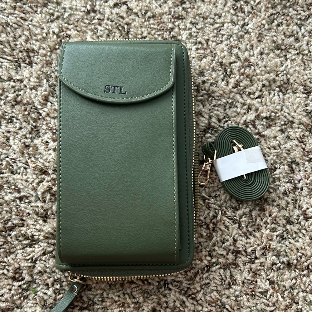 NWT green crossbody